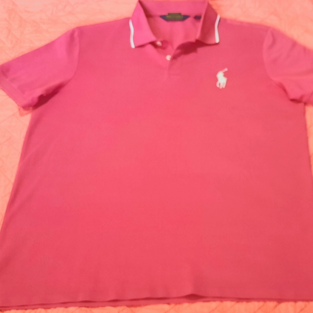 Polo by Ralph Lauren men's golf shirt. Sz XL. Fuschia/hot pink